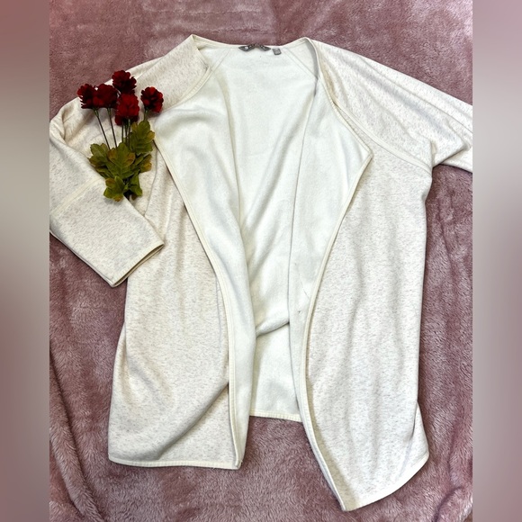 Athleta Cream Cozy Karma Open Front Cardigan - XS - Picture 1 of 10